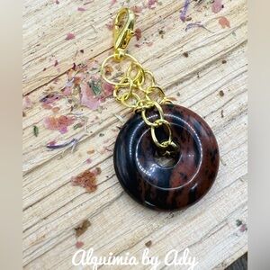 Alquimia Gold and Brown Key Holder